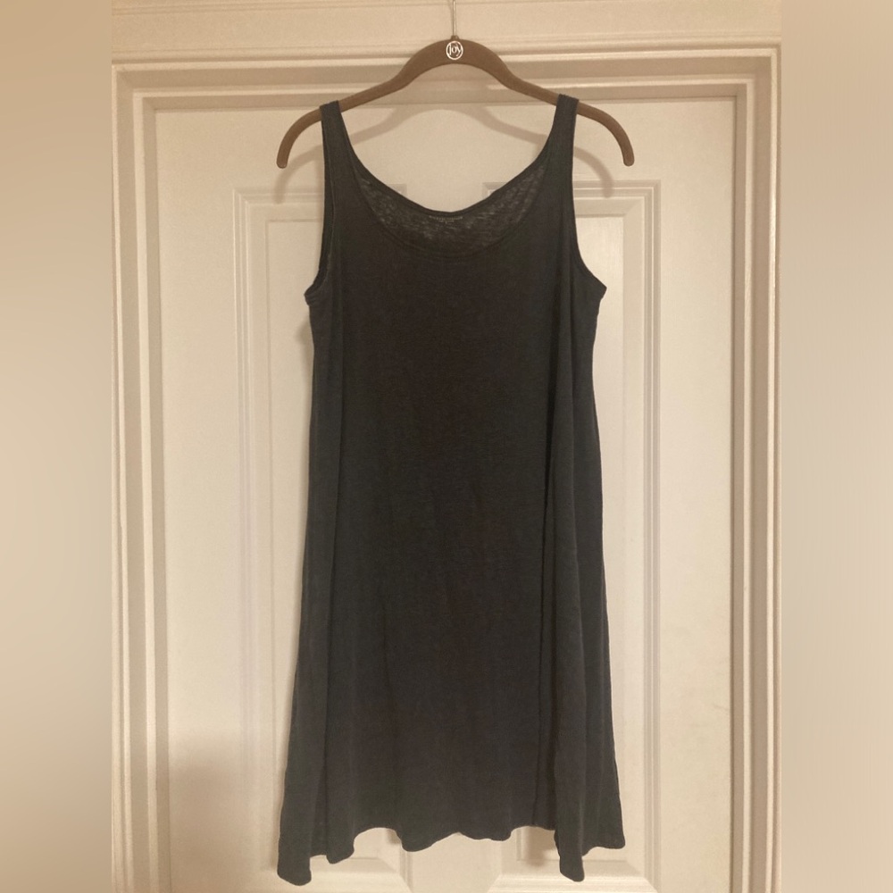 Eileen Fisher linen dress color/charcoal size small